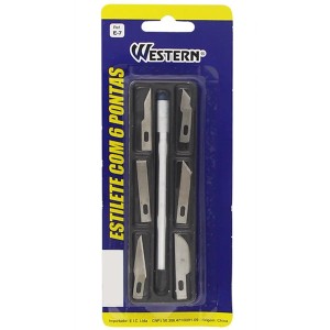 Estilete C/6 Lâmina WESTERN