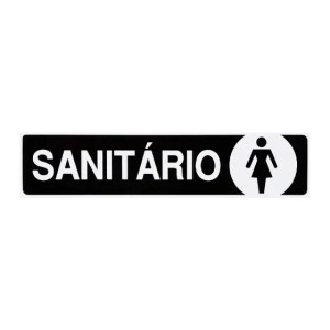 Placa Sinalizadora Sánitario Feminino ACESSO