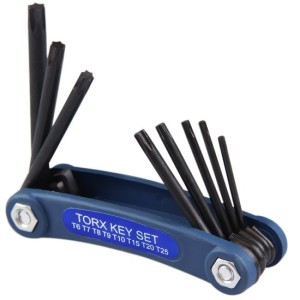 Chave Torx Dobrável C/8 WESTERN