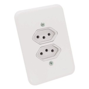 Tomada Dupla Distanciada 10A Pollar RADIAL