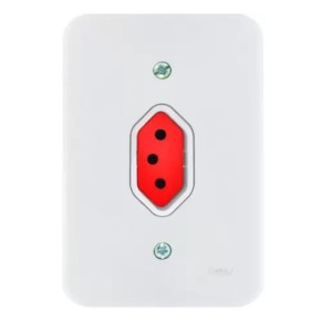 Tomada Universal 20A Vermelha Pollar RADIAL