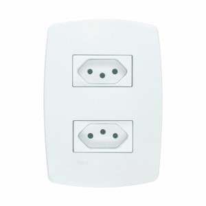 Tomada Dupla Distanciada Pérola RADIAL