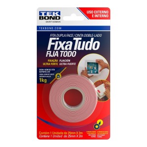Dupla Face Interna e Externa 25MMX2M TEK BOND
