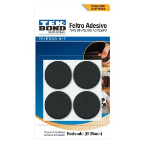 Feltro Redondo 35MM C/8 TEK BOND