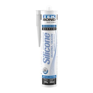 Silicone Acético Tubo Branco 256G TEK BOND