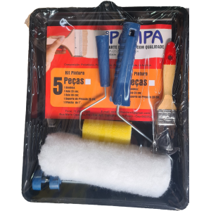 Kit Pintura Rolo Lã Sintética C/5 PAMPA