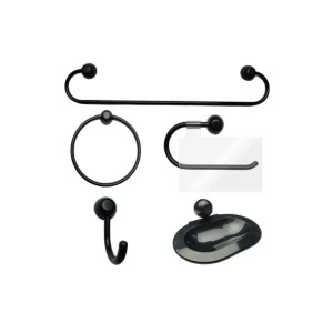 Kit Banheiro Preto C/5 ASTRA