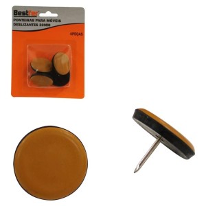 Ponteira P/Movéis Deslizante 30MM C/4 BESTFER
