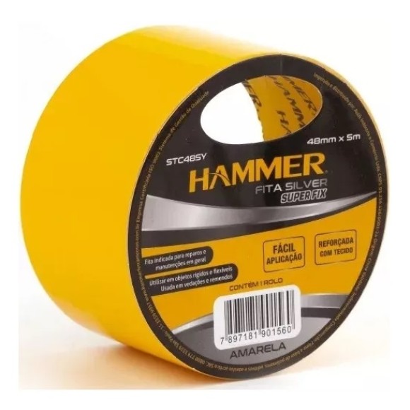 Fita Multiuso Amarela 48MMX5M HAMMER