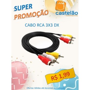 Cabo RCA 3X3 DX