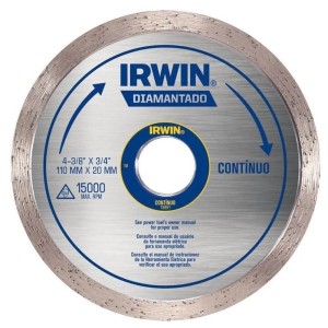 Disco Liso Continuo Diamantado IRWIN