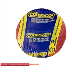 Cabo Flexível 2,5MM 100M Vermelho COBRECOM