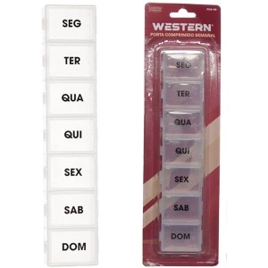 Porta Comprimido Retangular WESTERN