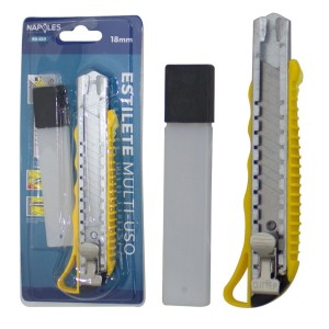 Estilete 18MM C/3 Lâminas NAPOLES