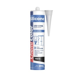 Silicone Acético Preto 250G CHEMICOLOR
