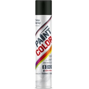 Tinta Spray Preto Fosco Alta Temperatura 250ML PAINT COLOR