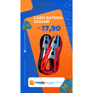 Cabo de Bateria 200AMP AM METAIS