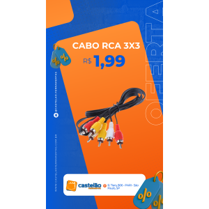 Cabo RCA 3X3 DX