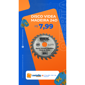 Disco de Videa Madeira 24D TRX