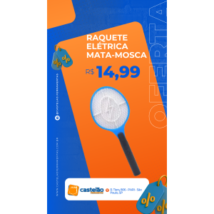 Raquete Elétrica Mata Mosquito