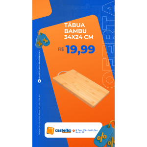 Tábua Bambu 34X24 DX