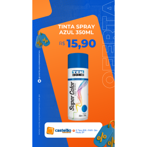 Tinta Spray Azul Metálico 350ML TEK BOND