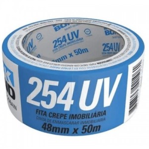 Fita Crepe 254 UV Imobiliária 48MMX50M TEK BOND
