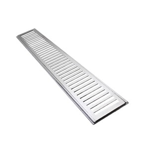 Grelha Escovada C/Suporte 15X100CM AC VENT