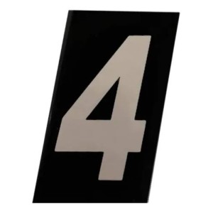 Número ACM ''4'' Prático Refletivo 125MM NUMERAL