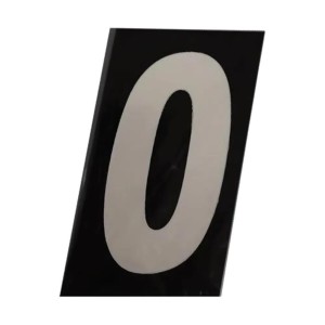 Número ACM ''0'' Prático Refletivo 125MM NUMERAL