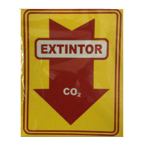 Placa Sinalizadora Extintor CO2 JAIME