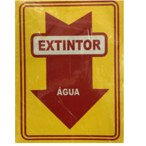 Placa Sinalizadora Extintor Água JAIME