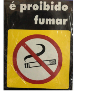 Placa Sinalizadora Proibido Fumar JAIME