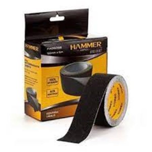 Fita Antiderrapante Preto 50MMX5M HAMMER