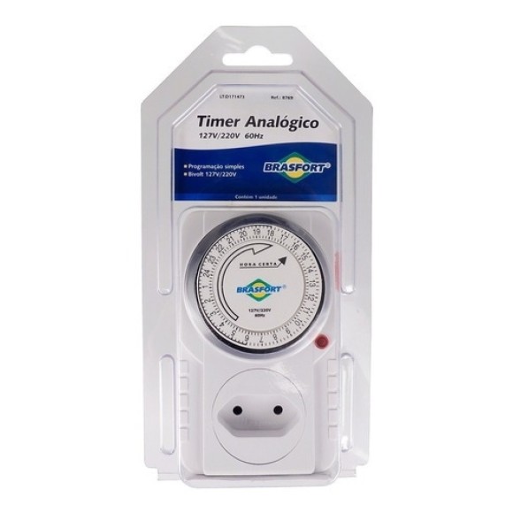 Timer Analógico BRASFORT
