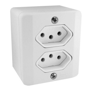 Tomada Dupla Distanciada S/X RADIAL