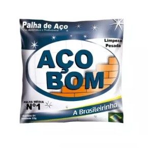 Palha de Aço Nº1 C/20 AÇO BOM