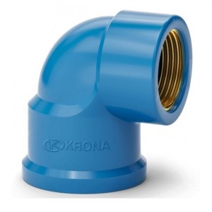 Joelho Liso e Roscável Azul 25X1/2 KRONA