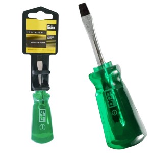 Chave Fenda Toco Verde  3/16 X 1.1/2