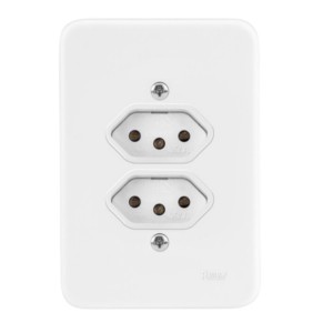 Tomada Dupla Distanciada Pollar 20A RADIAL