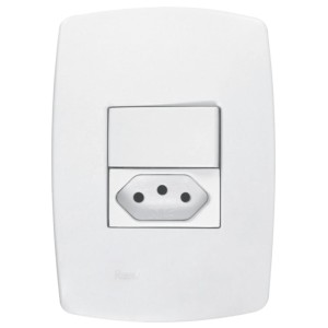 Interruptor e Tomada 10A Pérola RADIAL