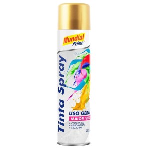 Tinta Spray Dourado Metálico 400ML AEROFLEX