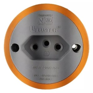 Tomada Externa Cinza 10A LUSTER