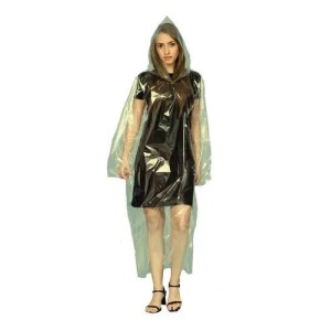 Capa de Chuva Descartável Transparente CAPUCHA